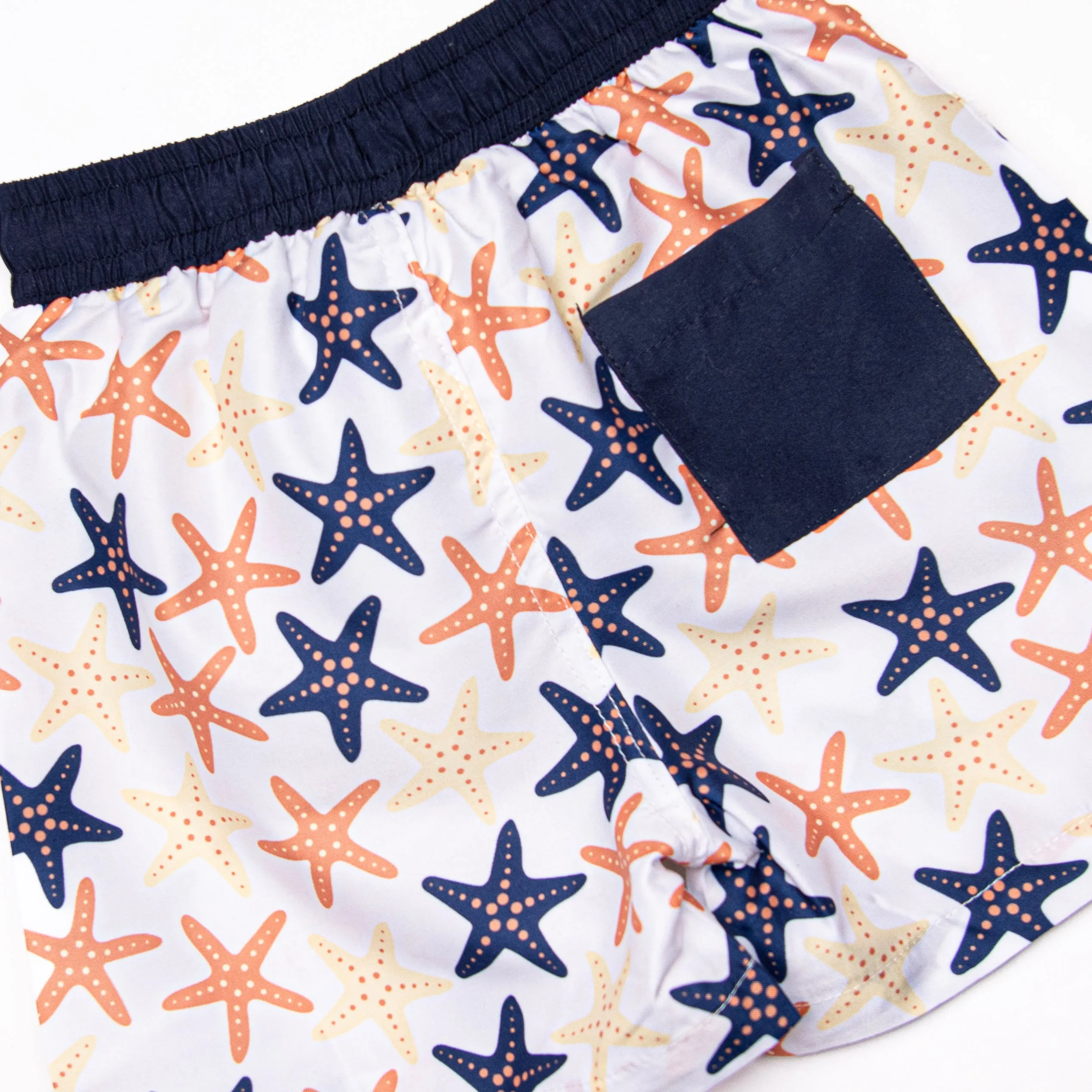 Sea Stars Swim Trunks, Blue