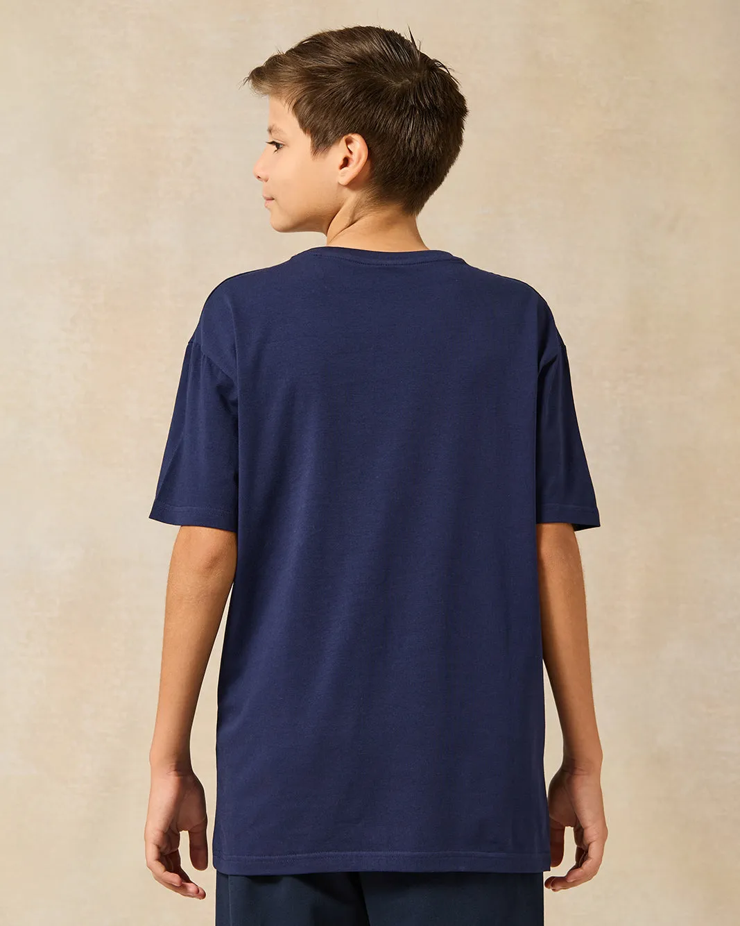 Senior Boys Navy Spiderman Printed T-Shirt