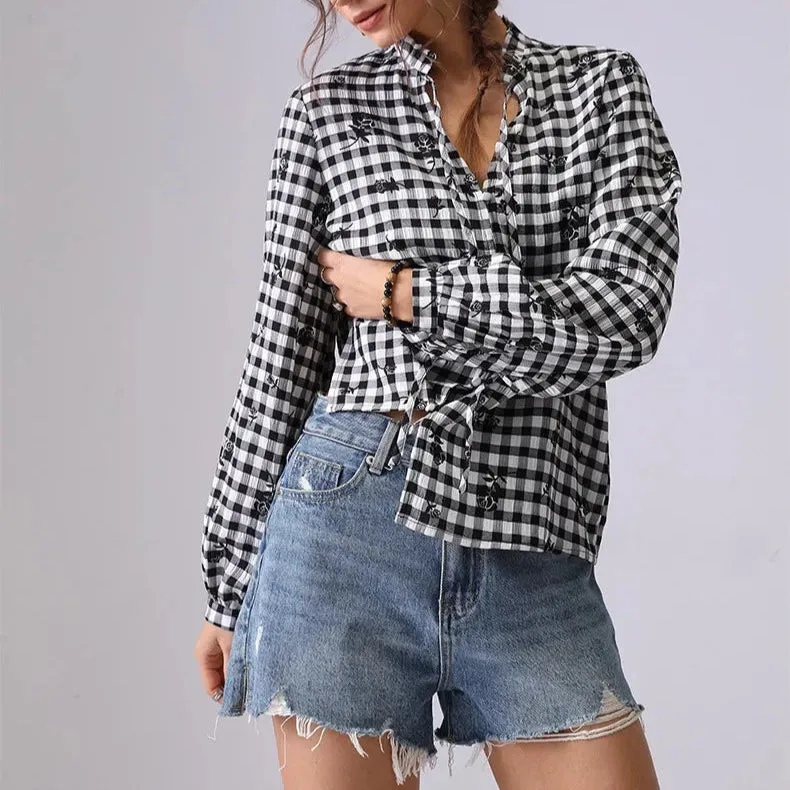 Sensation Boho Plaid Shirt