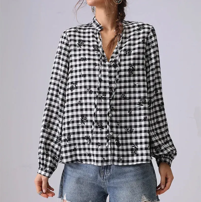 Sensation Boho Plaid Shirt