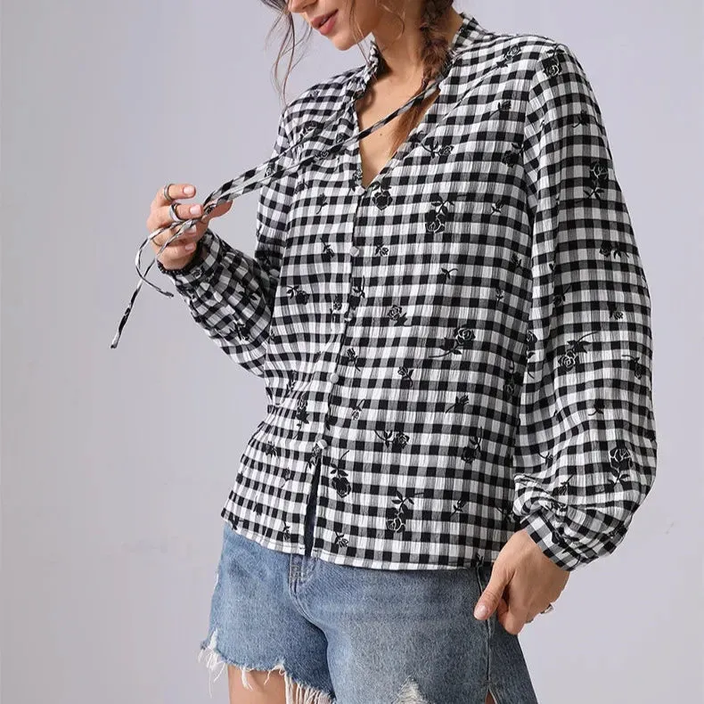 Sensation Boho Plaid Shirt