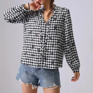 Sensation Boho Plaid Shirt