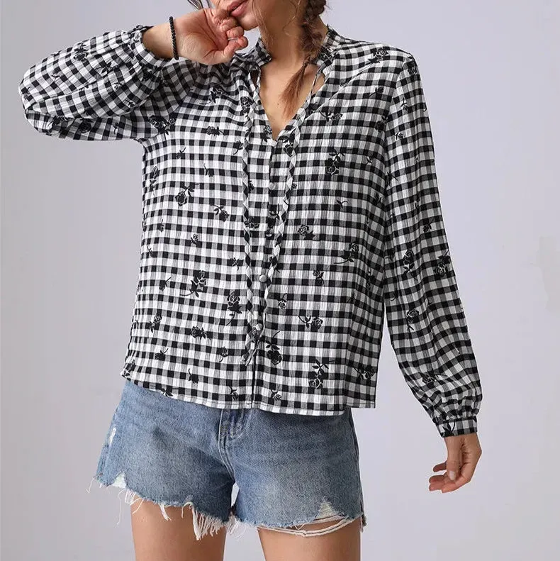 Sensation Boho Plaid Shirt