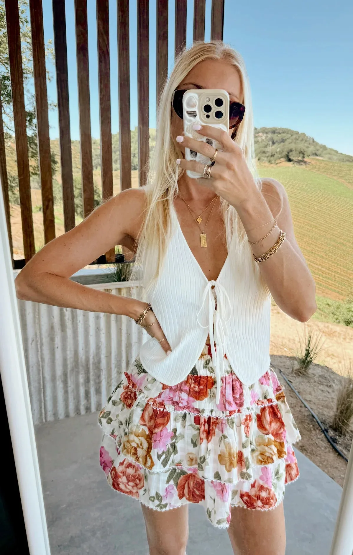 Show Me Your Mumu | Time Out Tie Top {White}