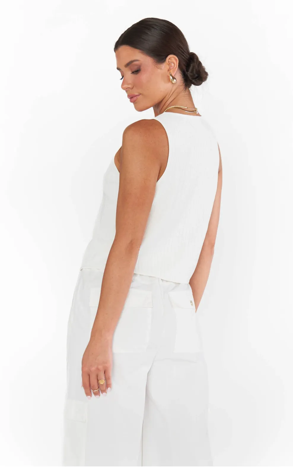 Show Me Your Mumu | Time Out Tie Top {White}