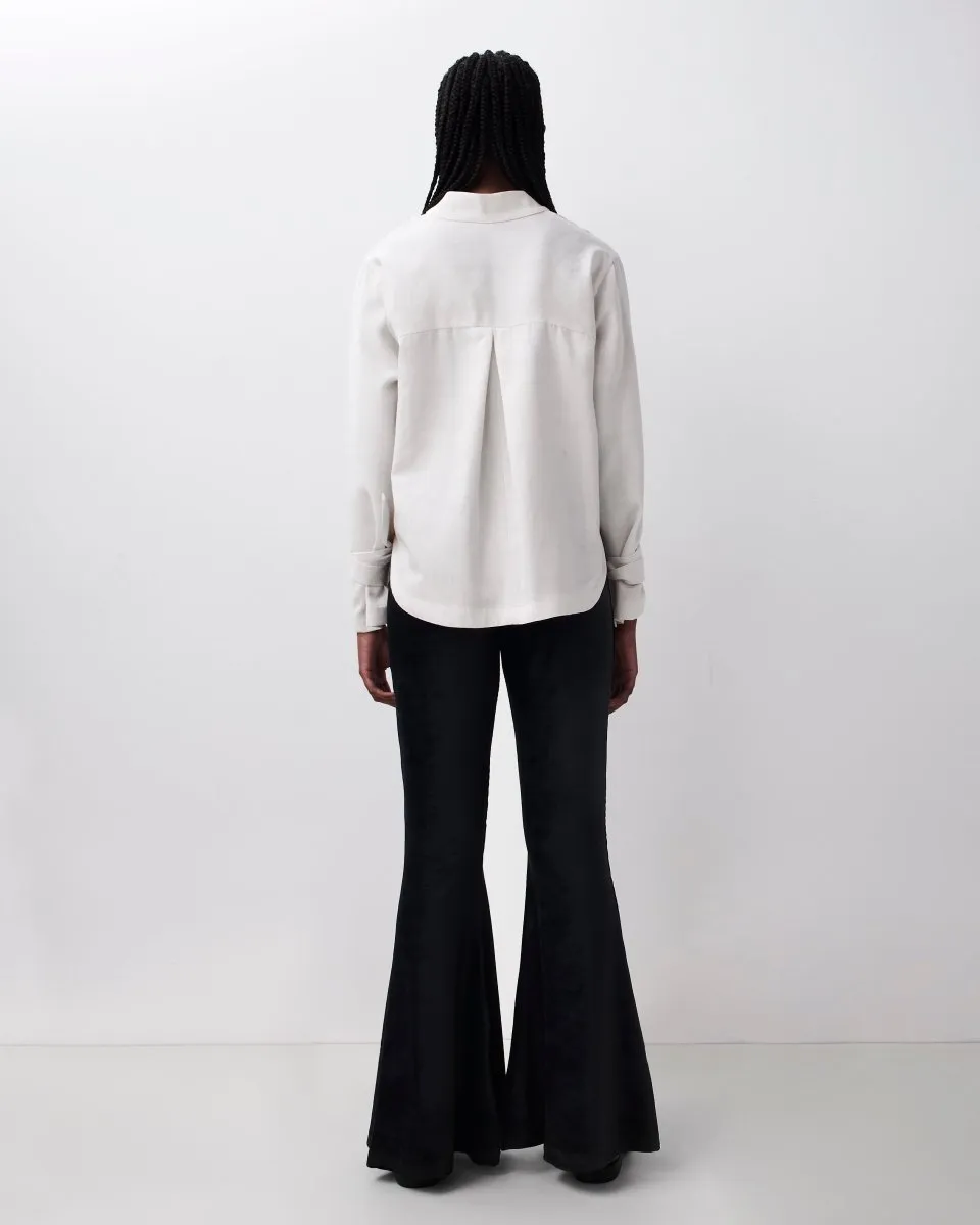 Silk Yolk Shirt W