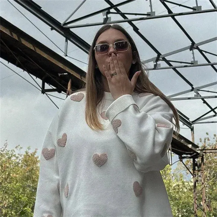 Silvia® | Knitted heart sweater
