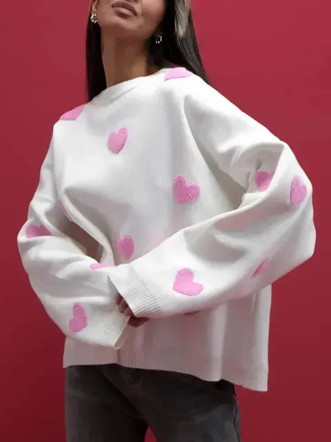 Silvia® | Knitted heart sweater