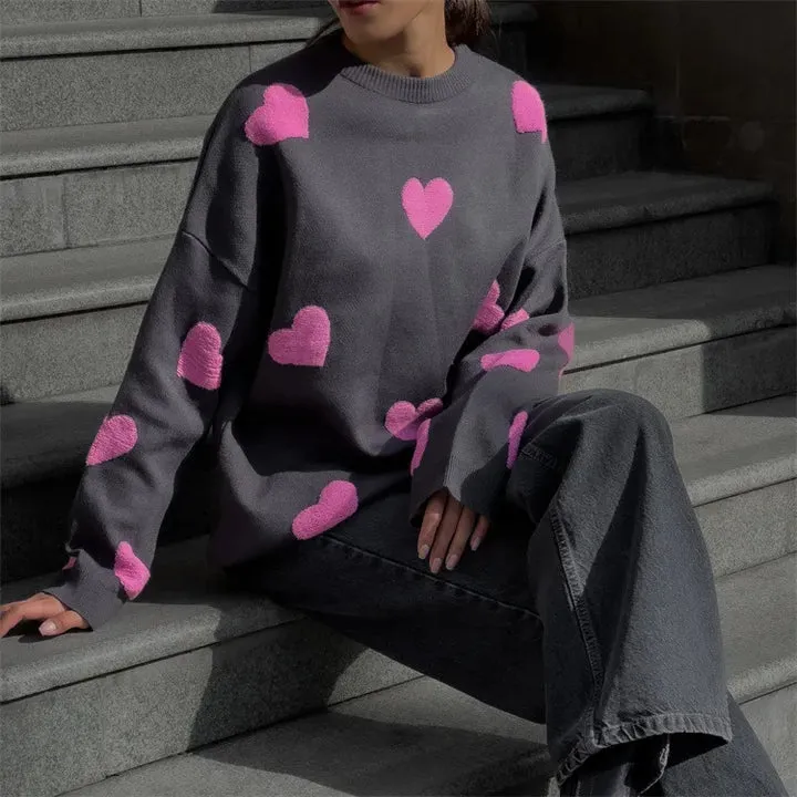 Silvia® | Knitted heart sweater