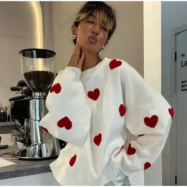Silvia® | Knitted heart sweater