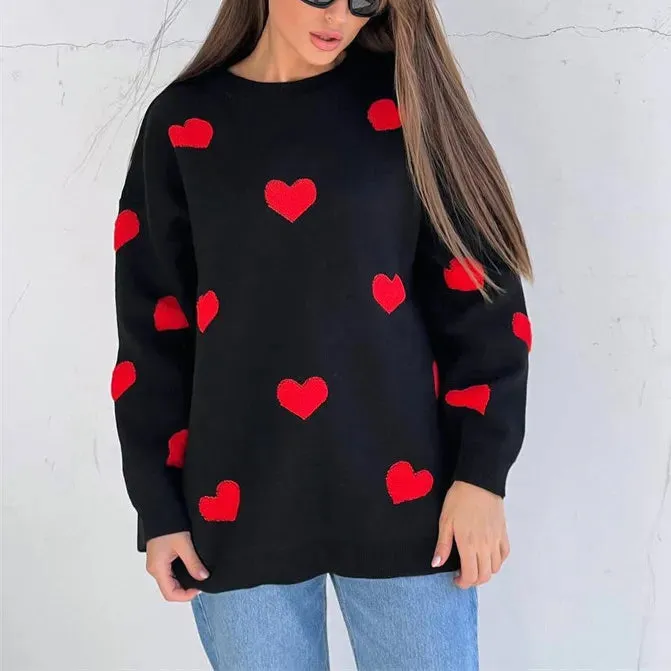 Silvia® | Knitted heart sweater