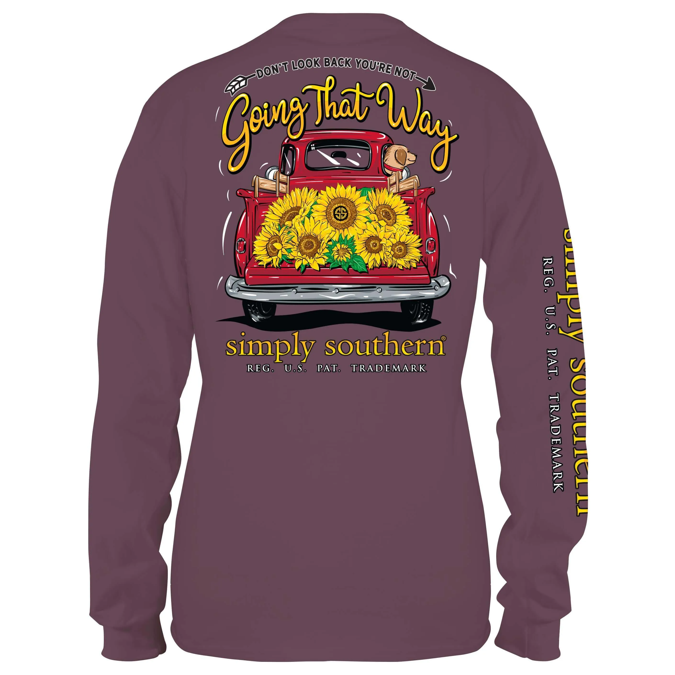 Simply Southern Long Sleeve Don't Look Back Youth T-Shirt