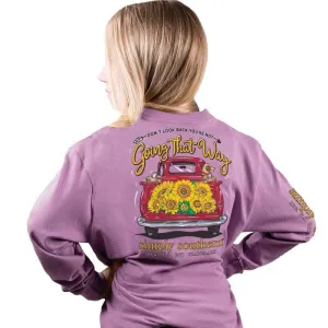 Simply Southern Long Sleeve Don't Look Back Youth T-Shirt