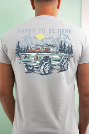 Simply Southern Mountain Jeep T-Shirt for Men in Grey | MN-SS-MTN-WHITEWATER-S