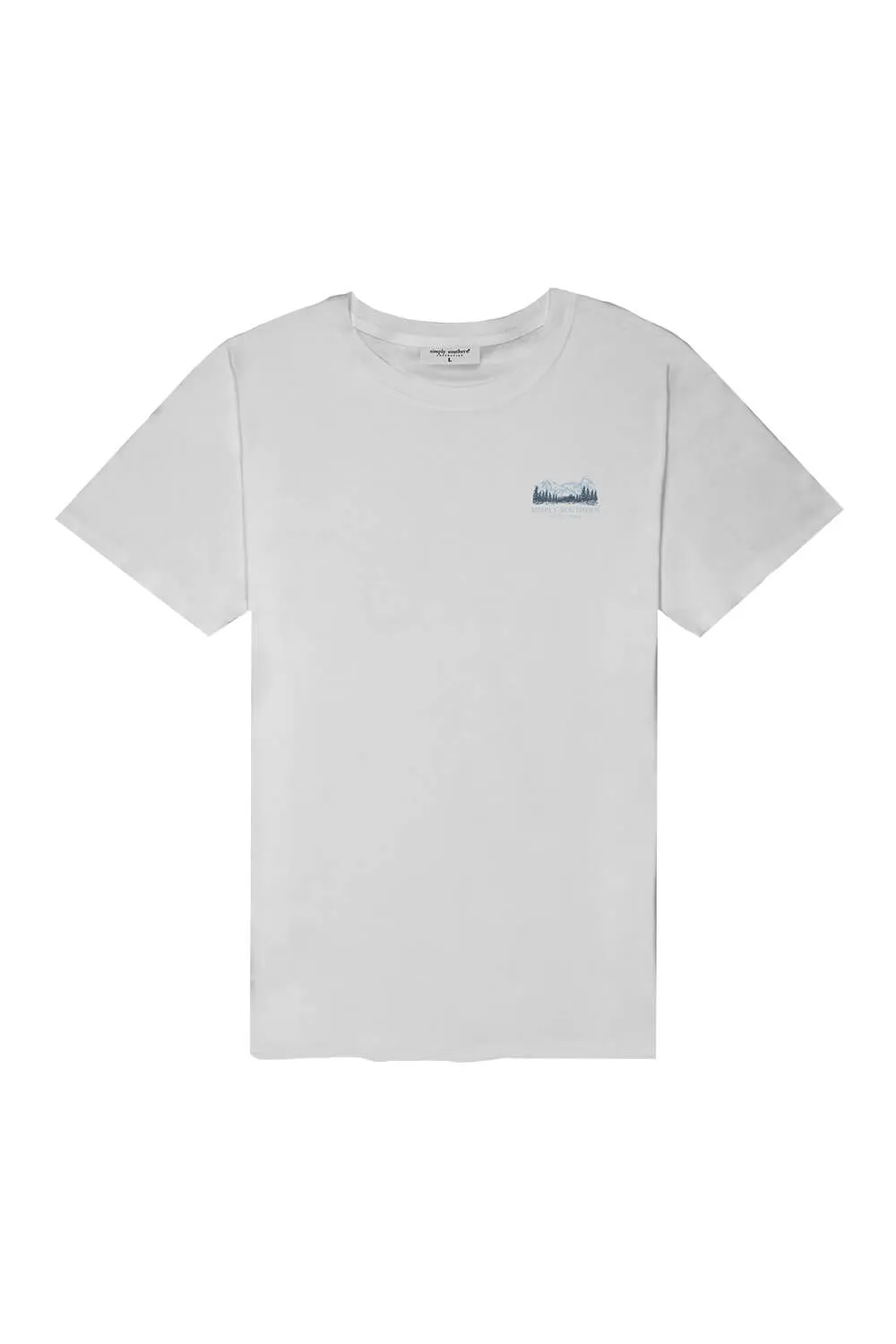Simply Southern Mountain Jeep T-Shirt for Men in Grey | MN-SS-MTN-WHITEWATER-S