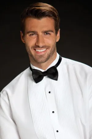Size M7 White Tuxedo Shirt