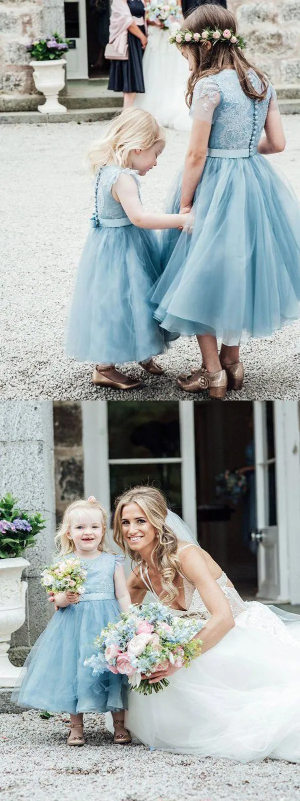 Sky_Blue Organza Lace Flower Girl Dresses,Cheap Toddler Flower Girl Dresses,FGY0195