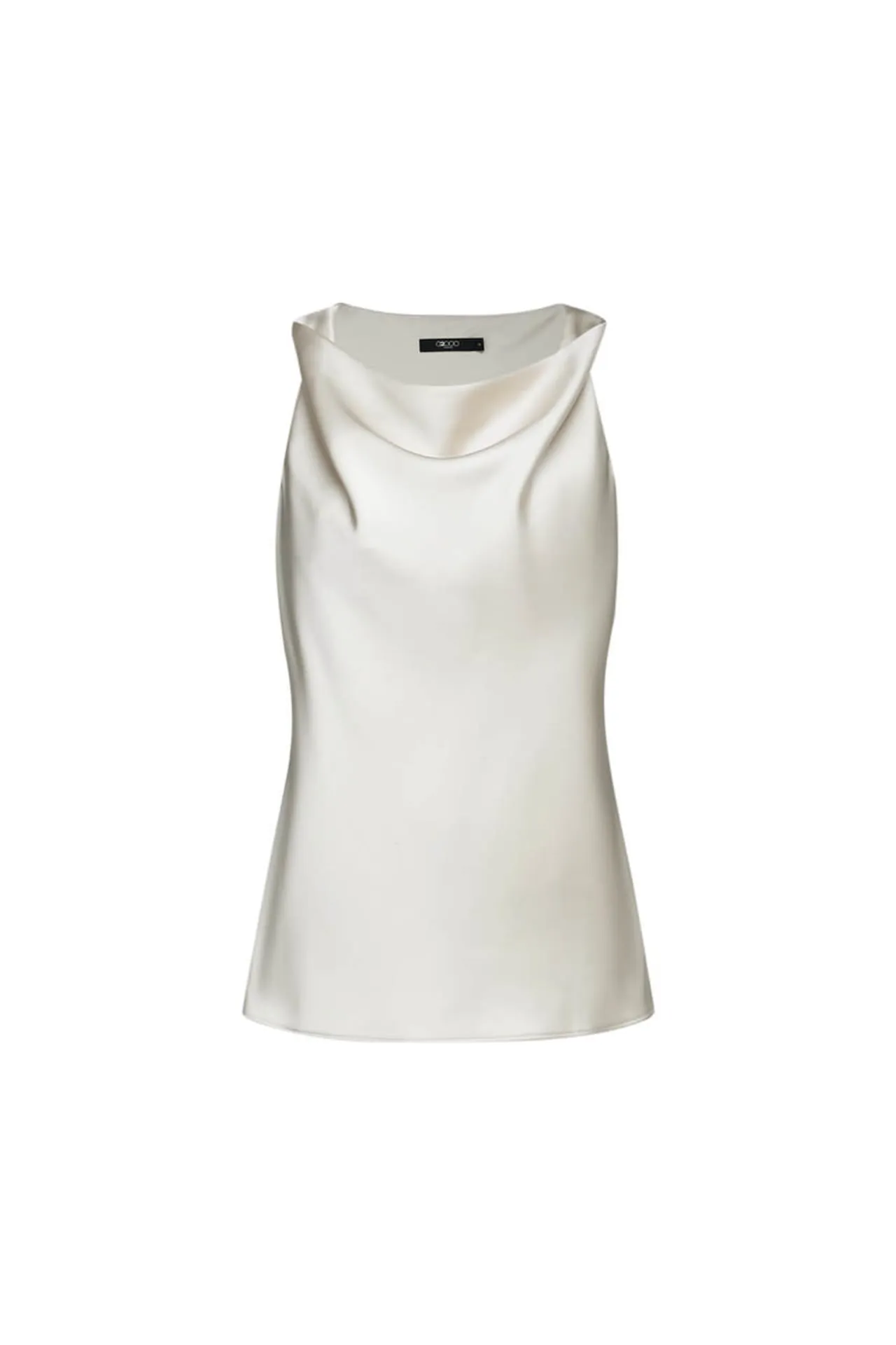 Sleeveless Cowl Neck Blouse