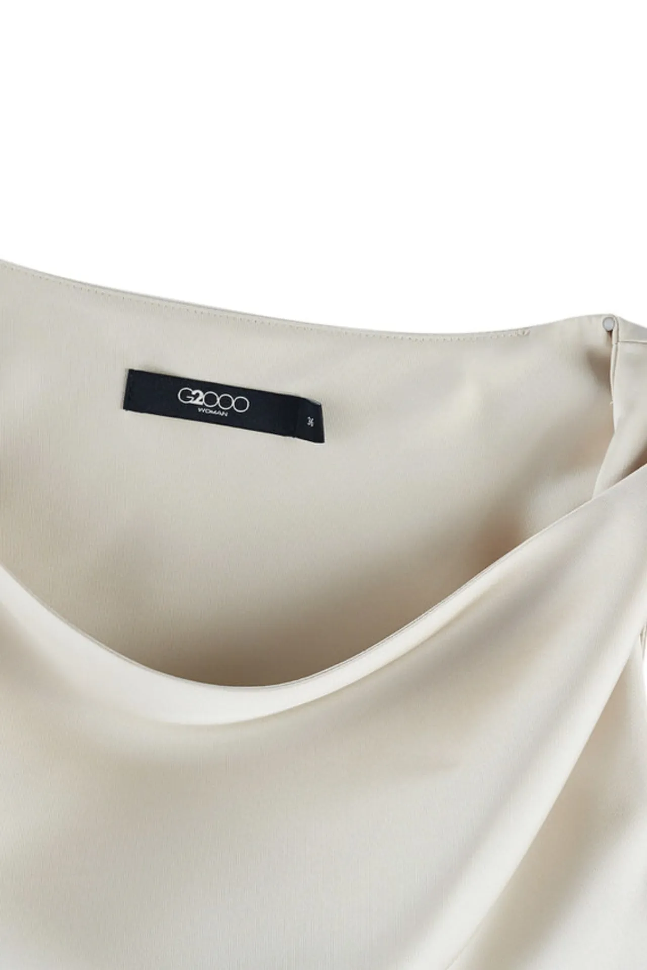 Sleeveless Cowl Neck Blouse