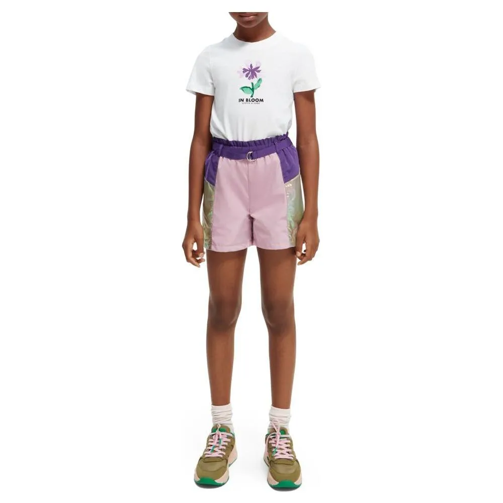 Slim-Fit Flower Artwork T-Shirt