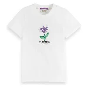 Slim-Fit Flower Artwork T-Shirt