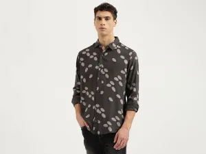 Slim Fit Spread Collar Printed Shirts