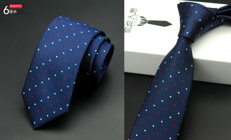 slim men ties designers fashion narrow necktie cravatta 6 cm gravatas