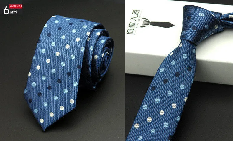 slim men ties designers fashion narrow necktie cravatta 6 cm gravatas