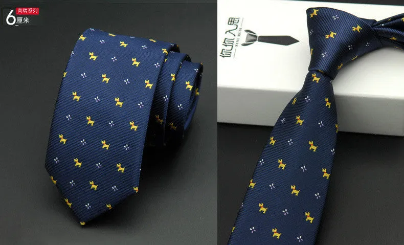 slim men ties designers fashion narrow necktie cravatta 6 cm gravatas