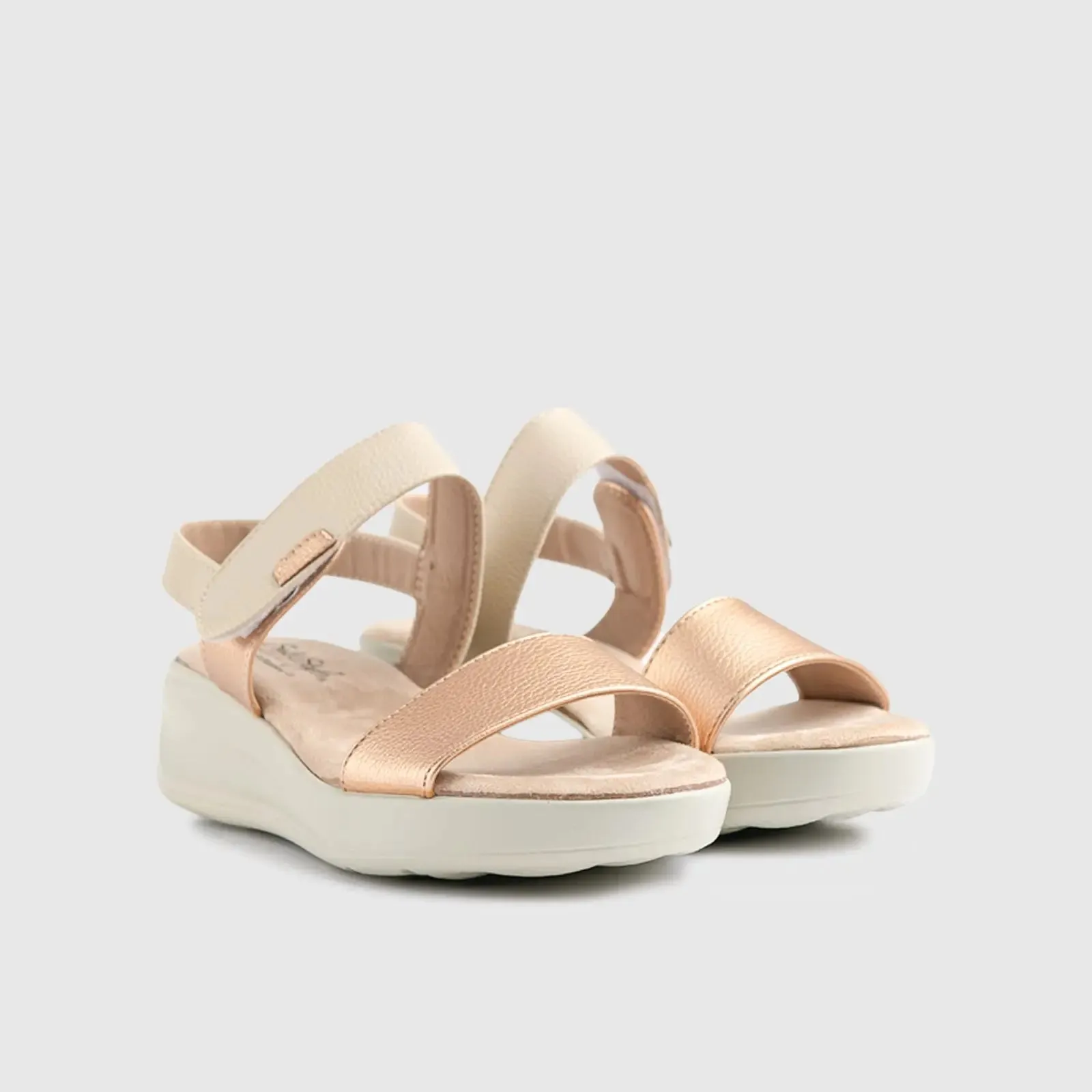 Soft Style Eleri Wedge Sandal Rose Gold 01482