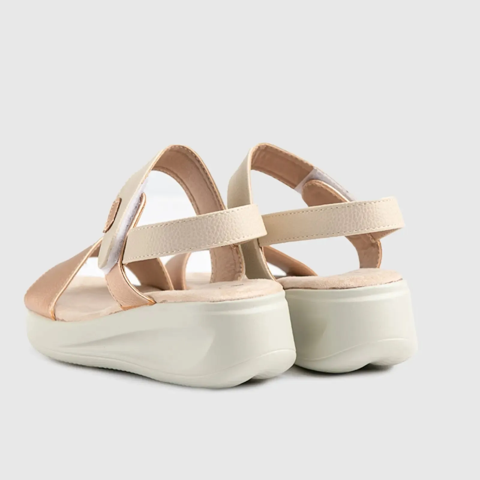 Soft Style Eleri Wedge Sandal Rose Gold 01482
