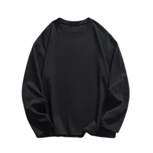 Solid Color Long Long Sleeve Shirt
