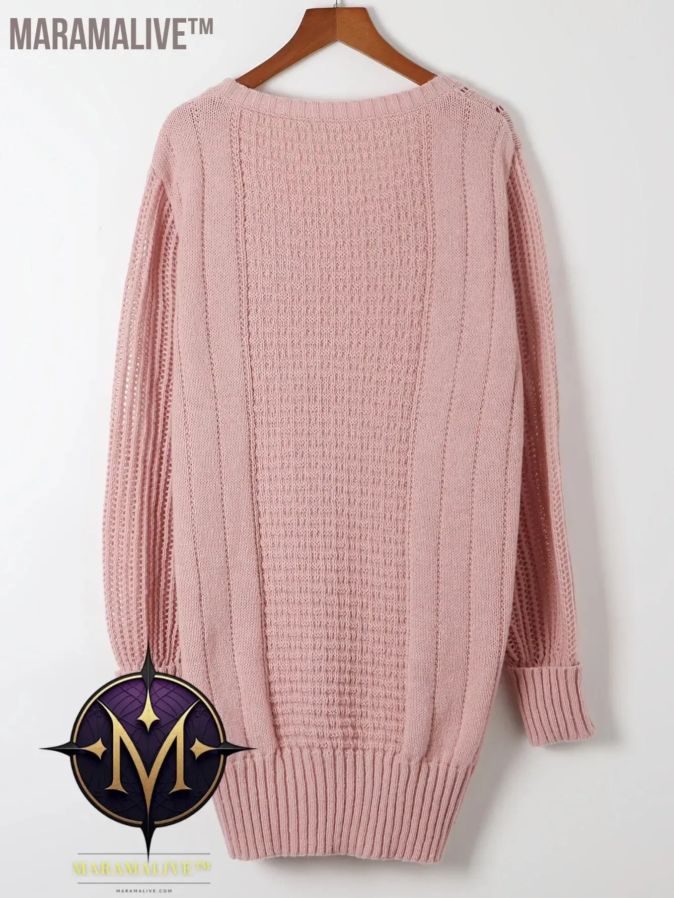 Solid Twist Knitted Sweater Dress, Casual Long Sleeve Dress For Fall & Winter, Women's Clothing