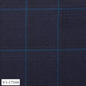 Space Blue Windowpane Suit