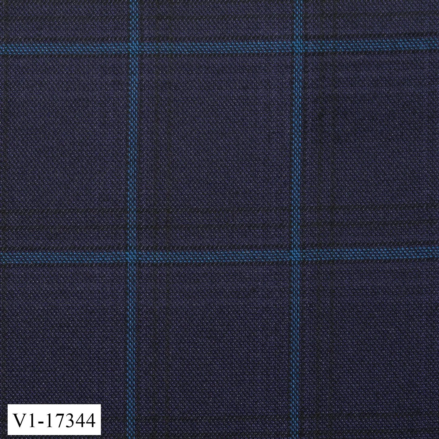 Space Blue Windowpane Suit