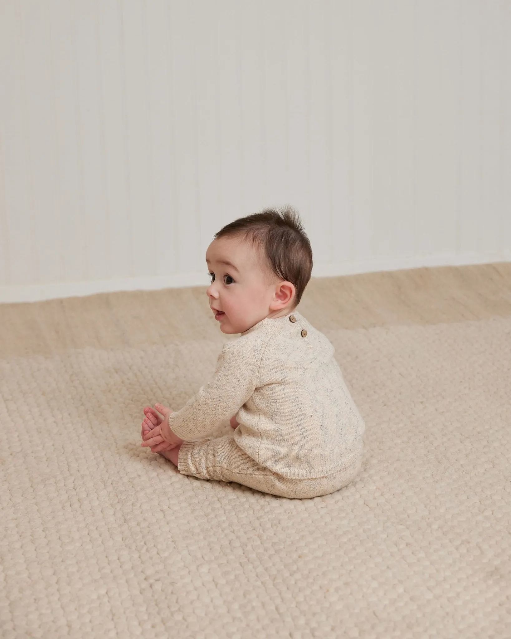 Speckled Knit Sweater || Natural