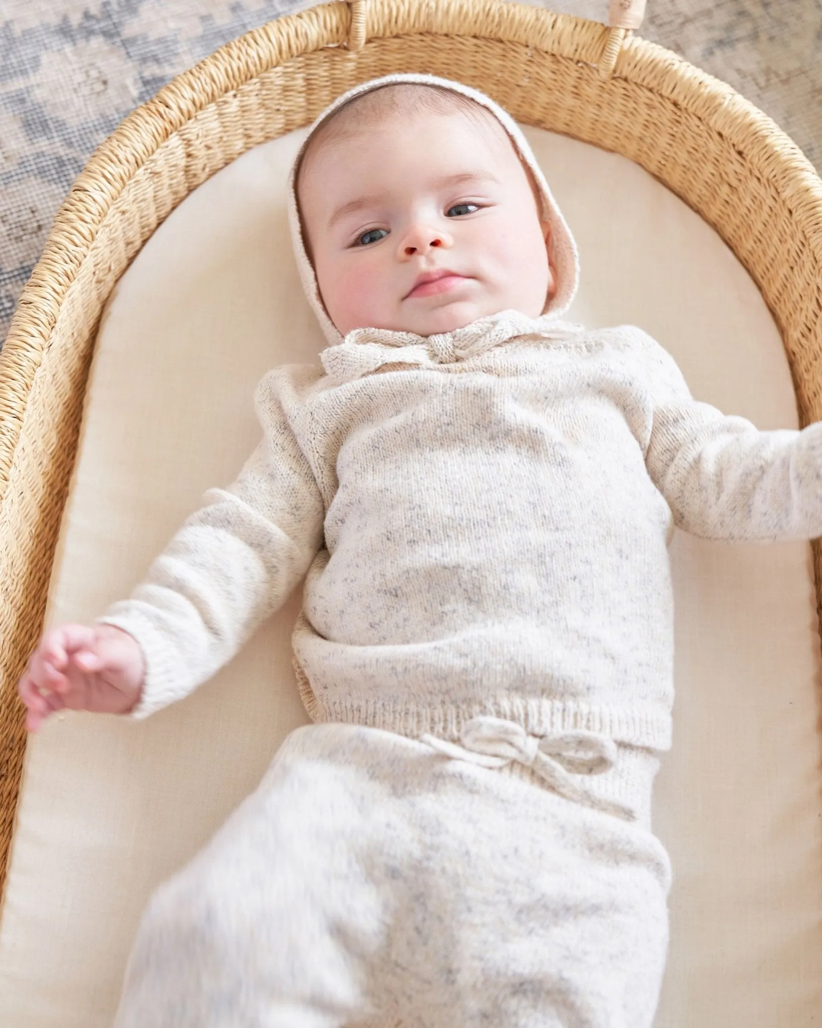 Speckled Knit Sweater || Natural