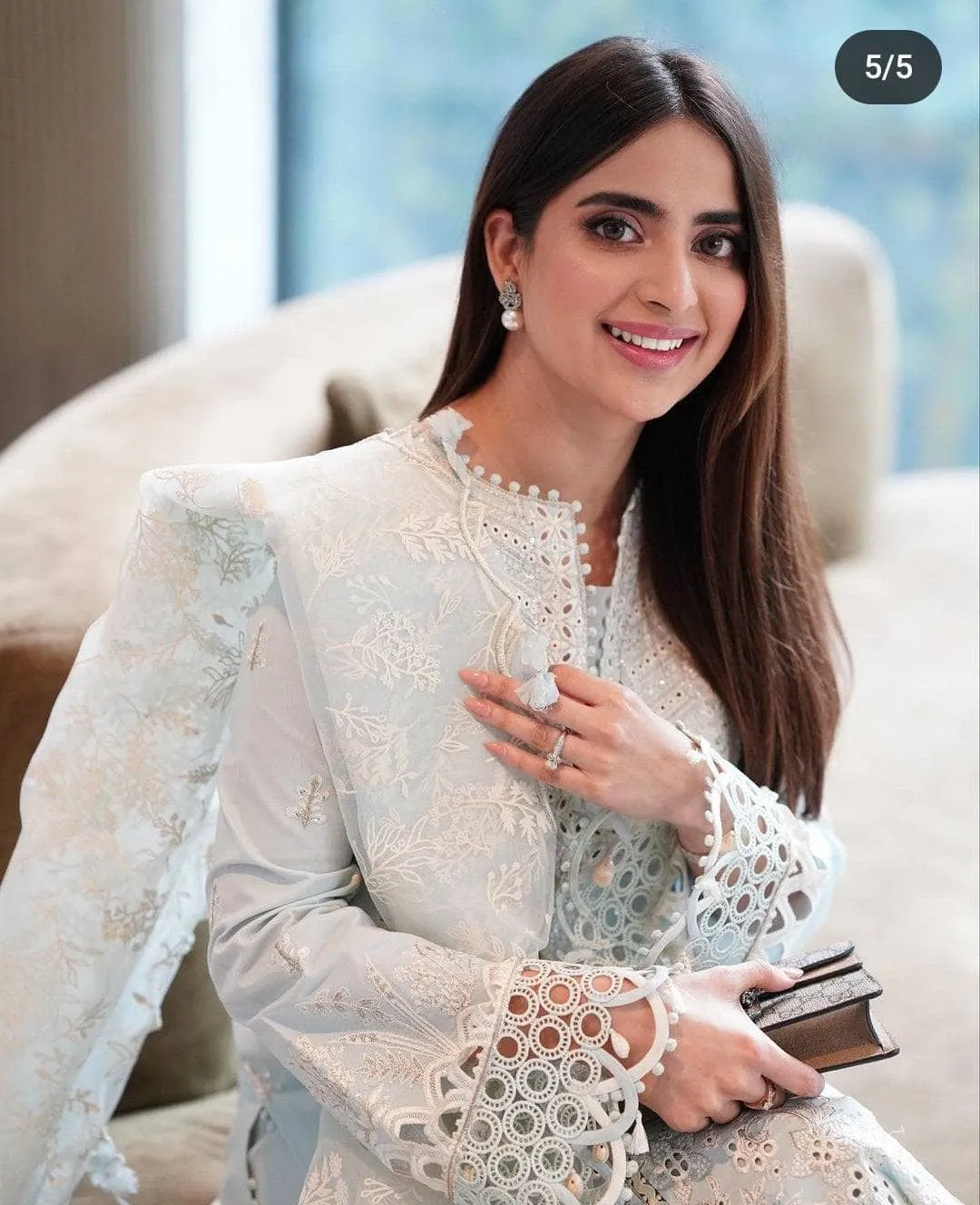 Spotted in Qalamkar Luxury Lawn 23/BE-02 MINA