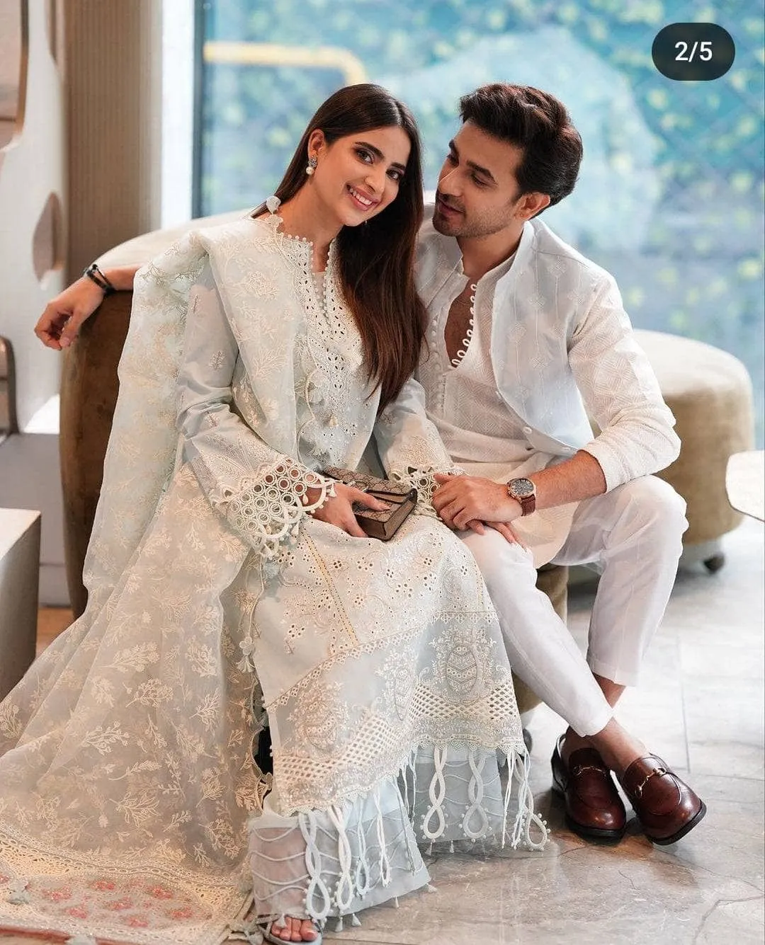 Spotted in Qalamkar Luxury Lawn 23/BE-02 MINA