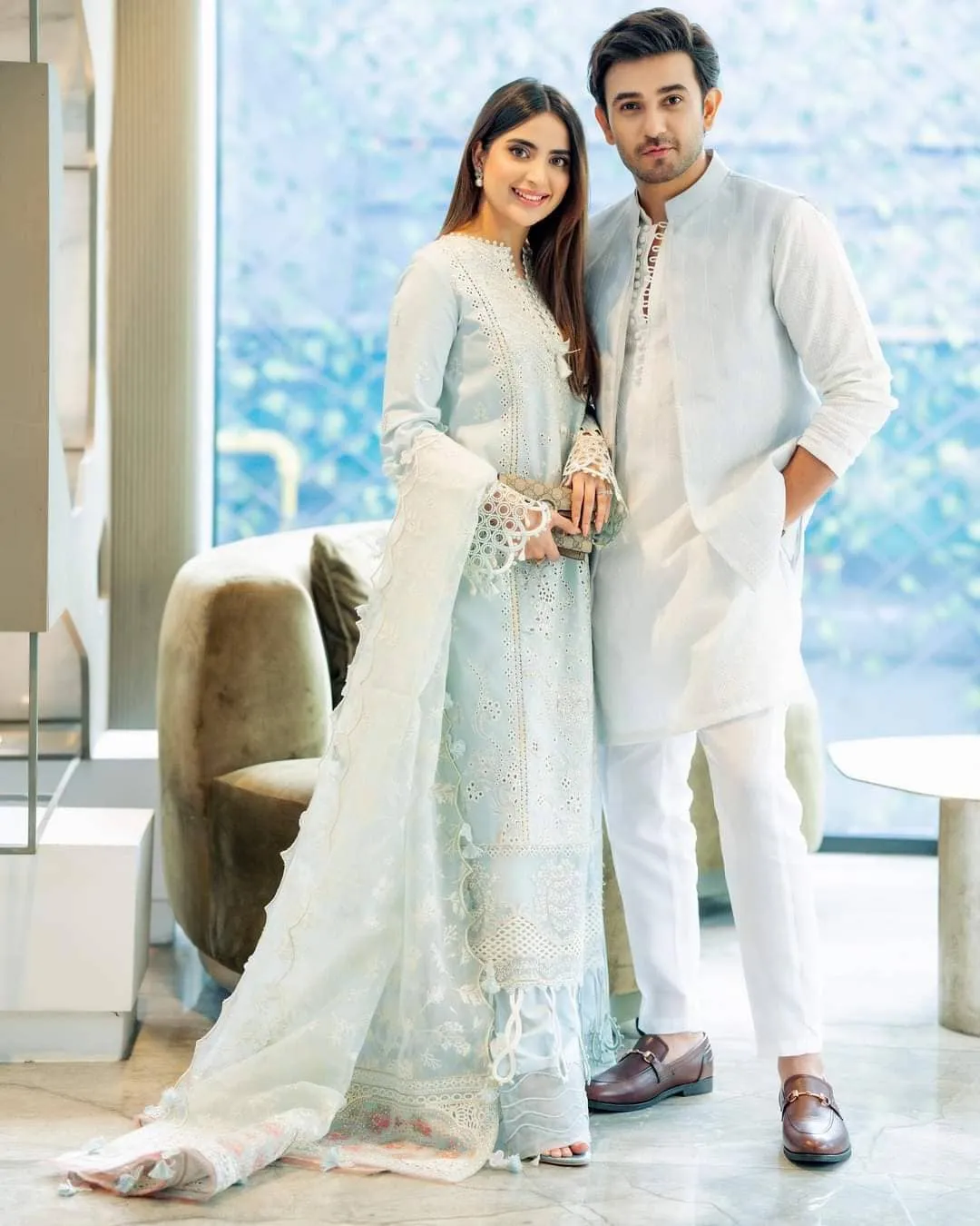 Spotted in Qalamkar Luxury Lawn 23/BE-02 MINA