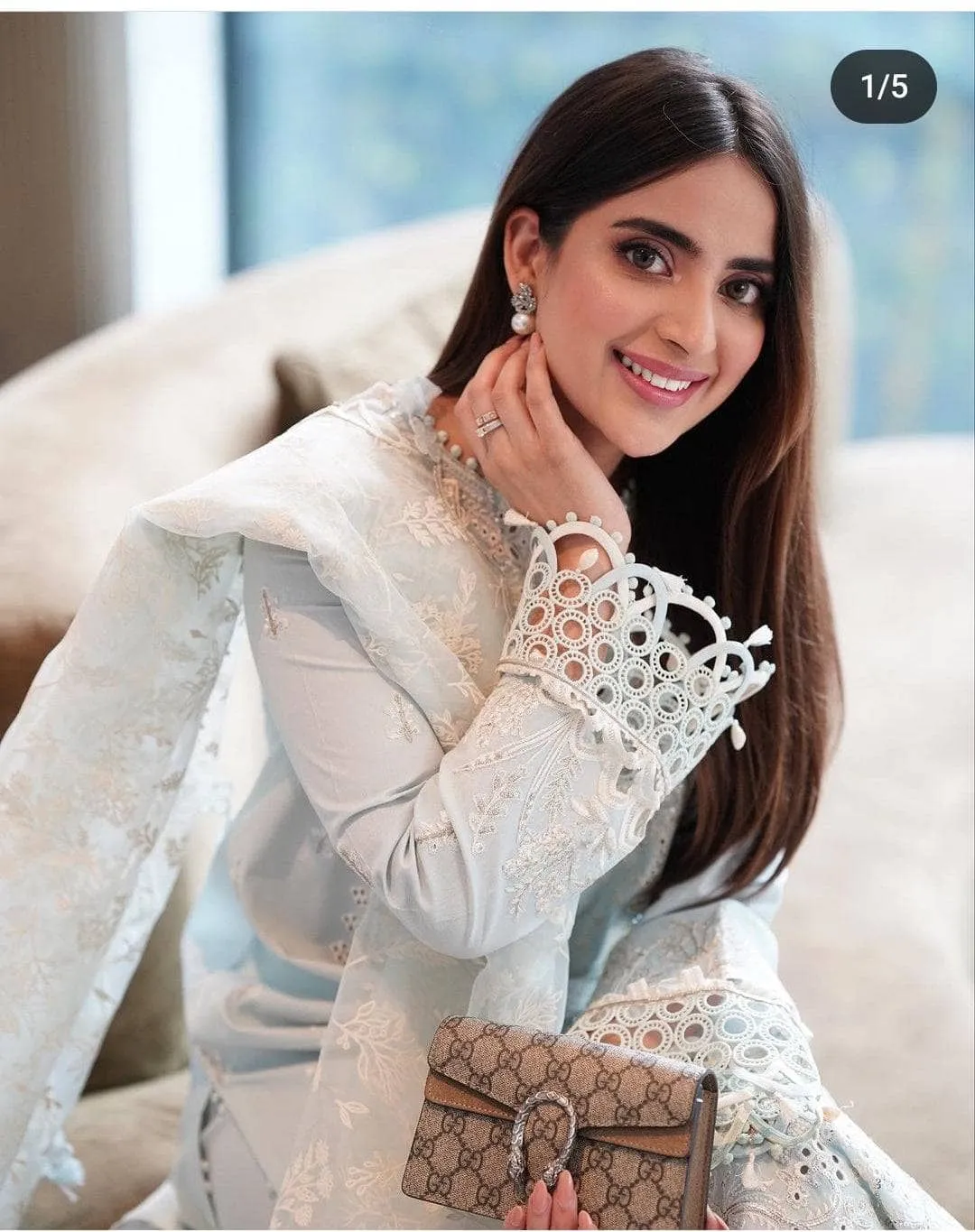 Spotted in Qalamkar Luxury Lawn 23/BE-02 MINA
