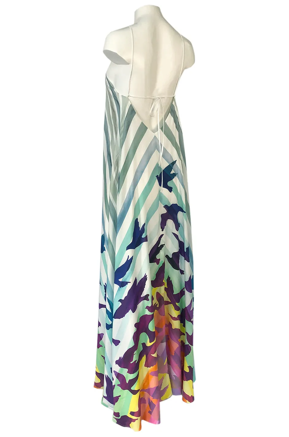 Spring 2016 Mara Hoffman Rainbow Bird Caftan Halter Unworn Dress