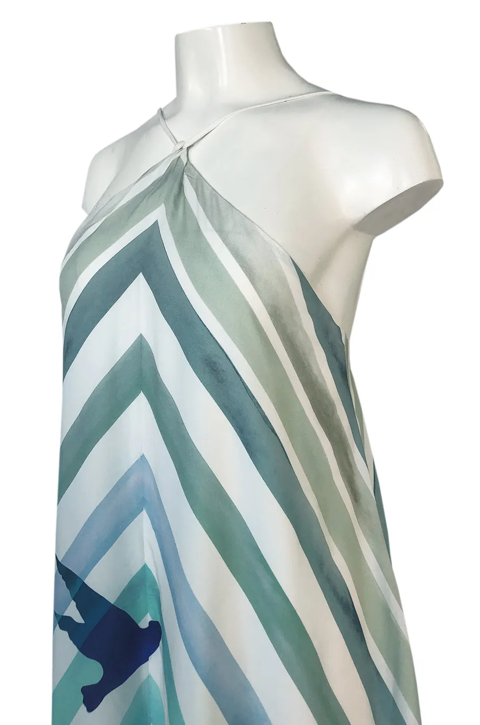 Spring 2016 Mara Hoffman Rainbow Bird Caftan Halter Unworn Dress