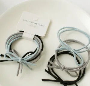 Spring-colored Knotted Hair Tie Set