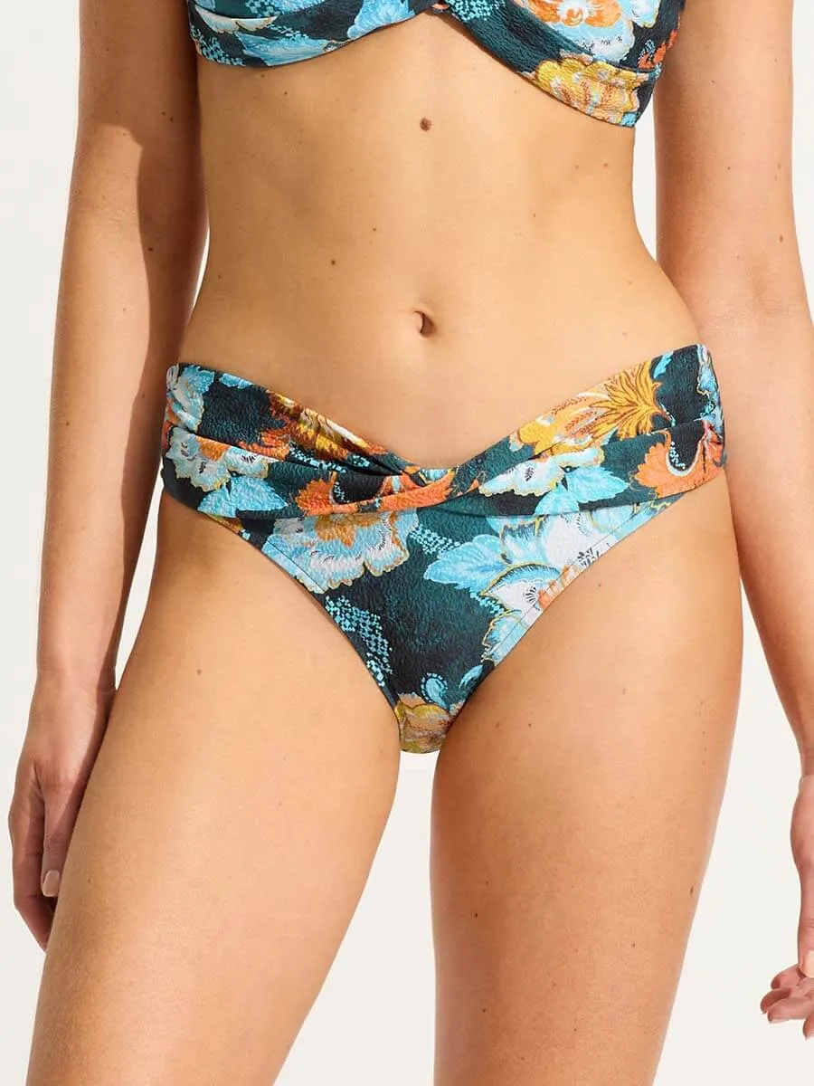 Spring Festival Twist Band Mini Hipster Bottoms in True Navy