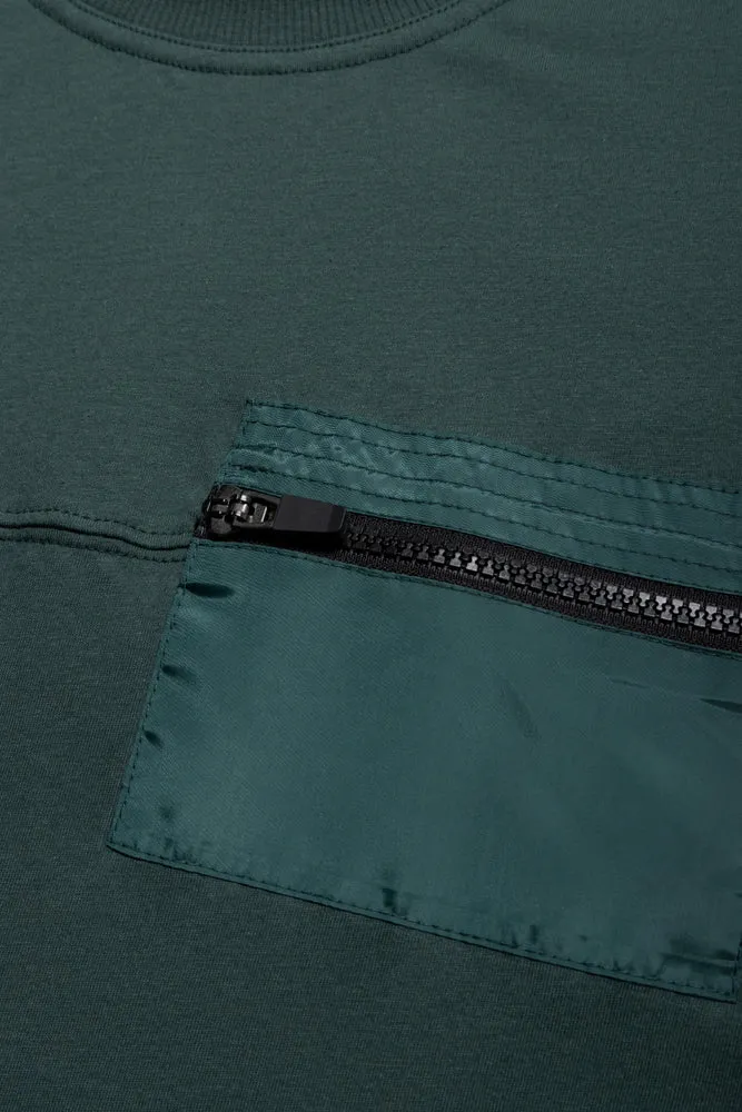 Ss Styled T-Shirt Pocket Sage