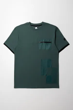 Ss Styled T-Shirt Pocket Sage