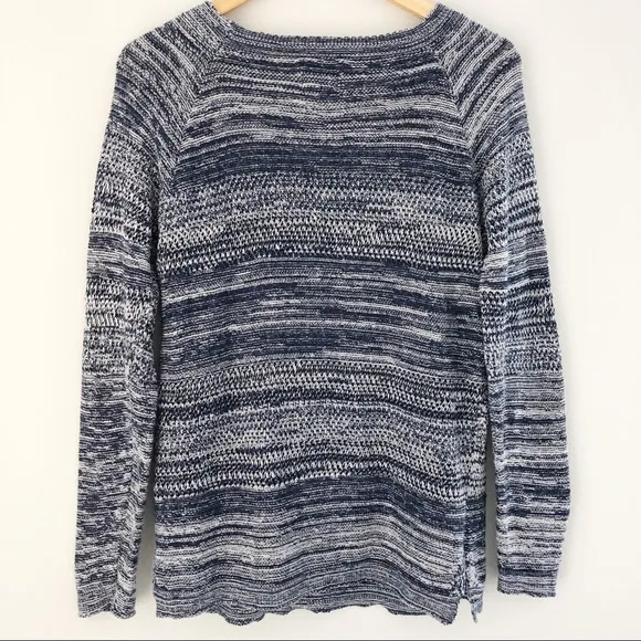 St. John’s Bay Navy Blue Knit Sweater Sz Medium