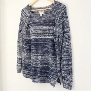 St. John’s Bay Navy Blue Knit Sweater Sz Medium
