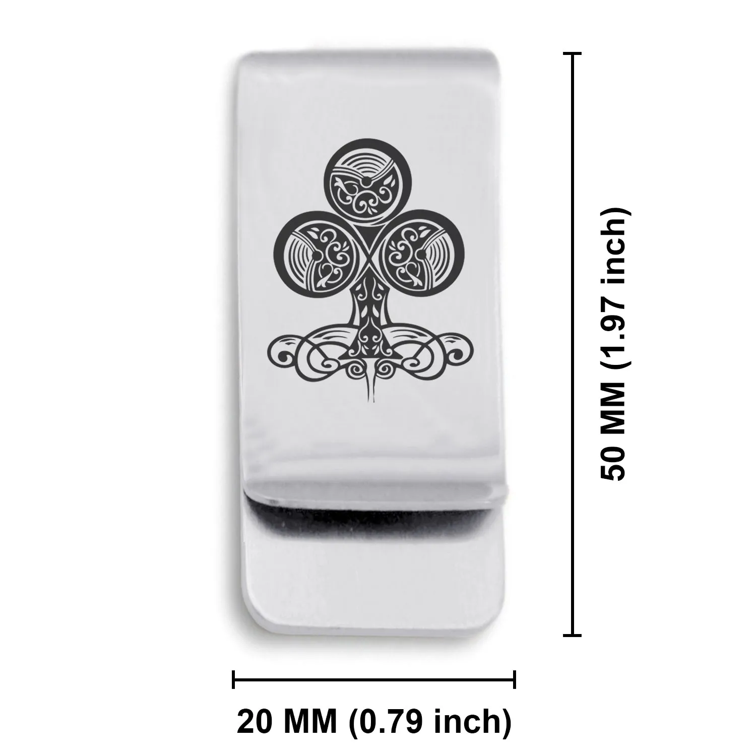 Stainless Steel Vintage Club Suit Classic Slim Money Clip
